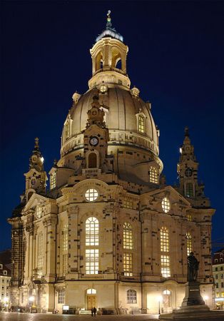 Фрауэнкирхе (Frauenkirche), церковь Богородицы в Дрездене